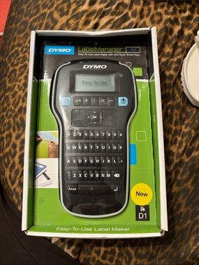 Dymo LabelManager 160 Portable Label Maker - Black & Green Accents